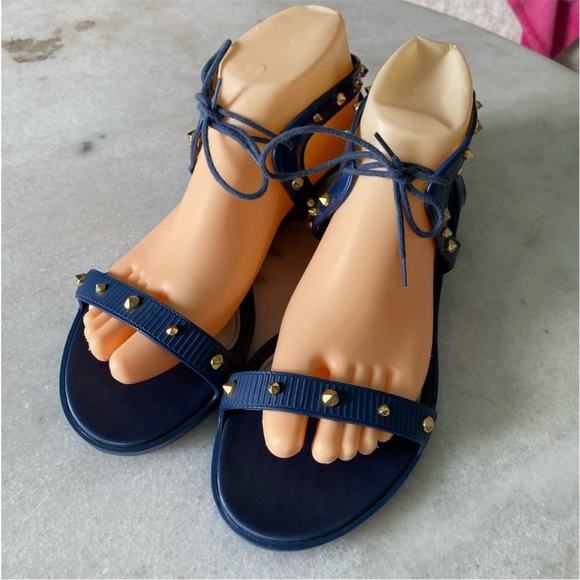 Melissa x Jason Wu Studded blue sandals 8 - Picture 4 of 9